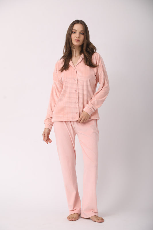 Squared Buttoned Pajamas